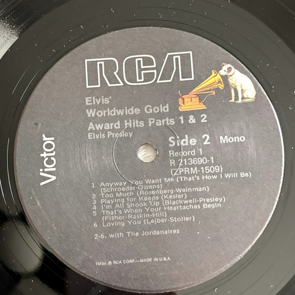Elvis Presley Worldwide Gold Award Hits Parts 1 & 2 LP Record Set 1974 RCA - Picture 8 of 11
